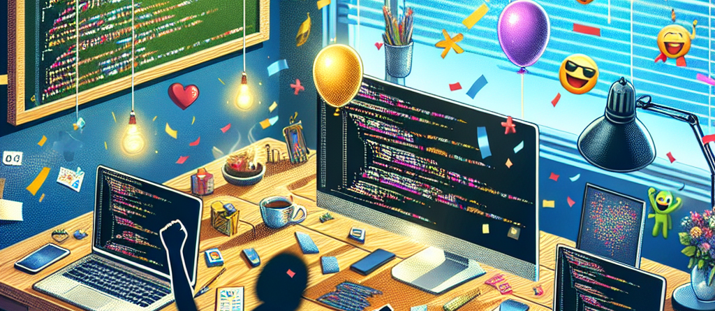 Just finished a project! Time to celebrate with… more coding! 🎉🥳