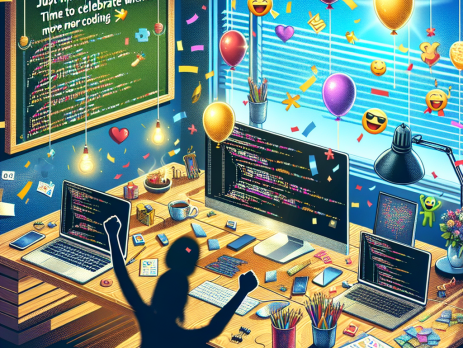 Just finished a project! Time to celebrate with… more coding! 🎉🥳