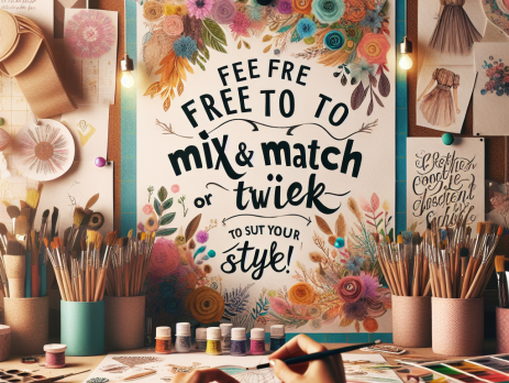 Feel free to mix and match or tweak them to suit your style!