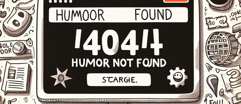 404: Humor Not Found? Check These Techy Jokes!