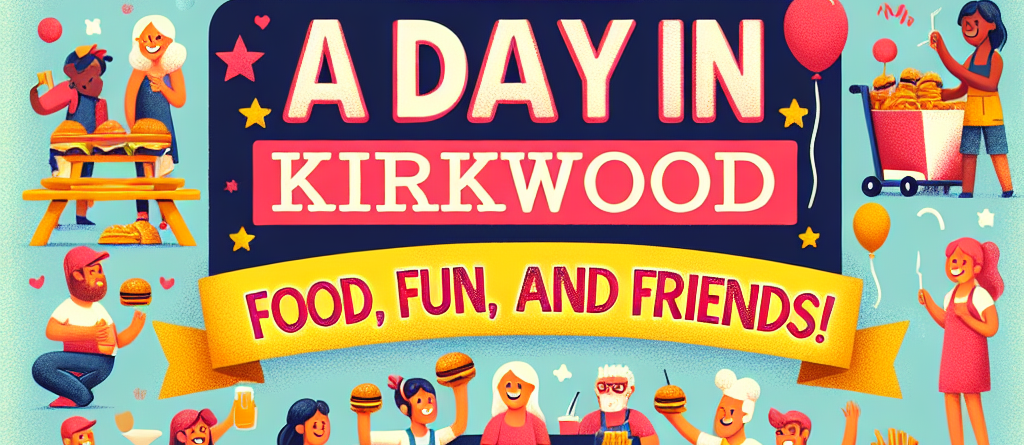 A Day in Kirkwood: Food, Fun, and Friends! 🍔🎉