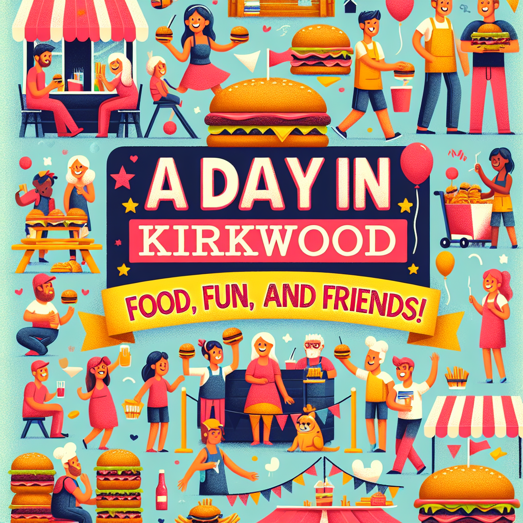A Day in Kirkwood: Food, Fun, and Friends! 🍔🎉